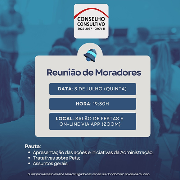 Conselho Consultio - Reunião de Moradores